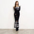 String core plaid dress